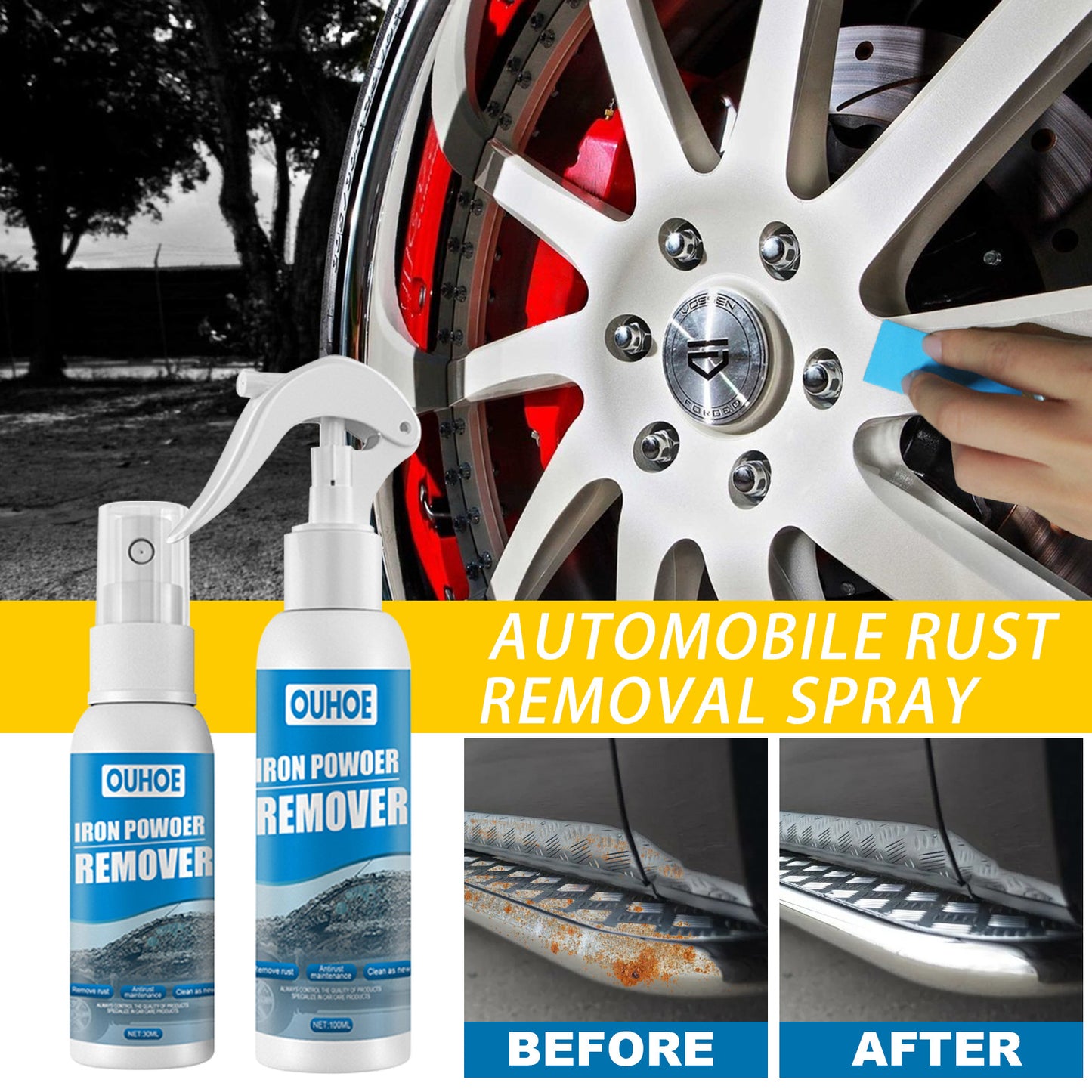 Car Iron Powder Rust Spray Anti-rust Rust Remover
