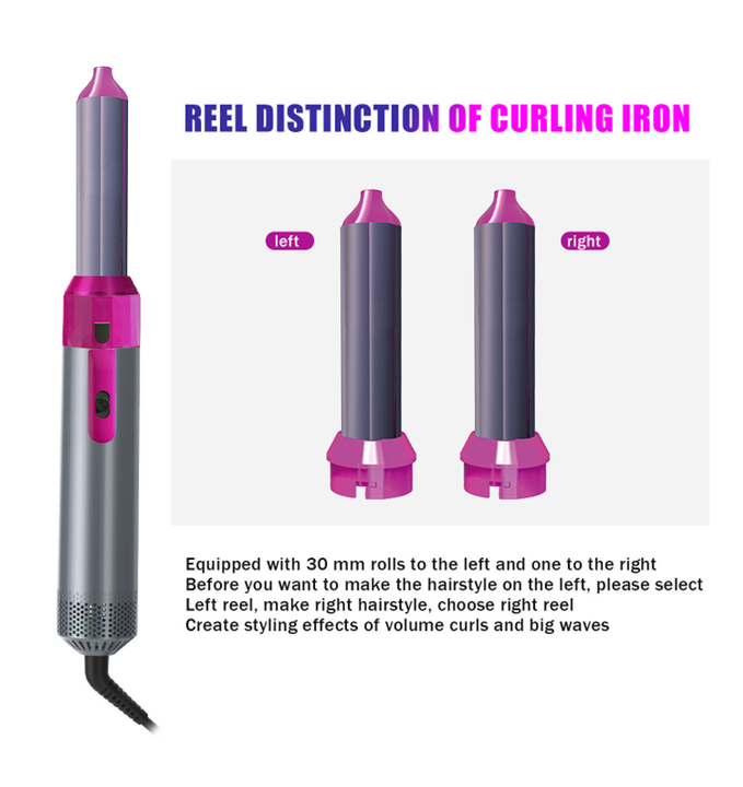 5-in-1 Hot Air Brush – Dry, Style, Curl, Straighten & Volumize