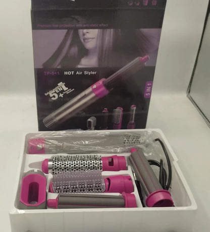 5-in-1 Hot Air Brush – Dry, Style, Curl, Straighten & Volumize